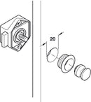 MINI PUSH BUTTON CATCH - MATTE NICKEL