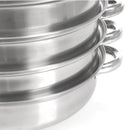 Toque Stainless-Steel Steamer Meat Vegetable Cookware Hot Pot Kitchen 4 Tier