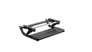 On the road RV 12V Aluminium Single Step with LED Light Black