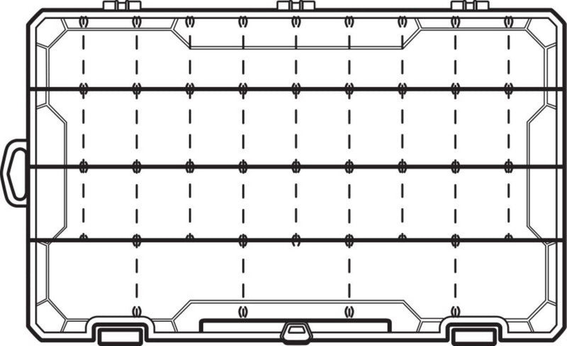 Flambeau 5007TTD Tuff Tainer Fishing Tackle Tray with 15 Zerust Dividers