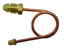 6MM COPPER PIGTAIL 7/16-24 I/FLARE X POL 600MM