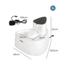 Pawz Electric Pet Water Dispenser Cat Dog Fountain 3L Drinking Sensor Filter