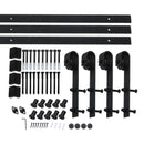 4m Antique Classic Style Double Sliding Barn Door Hardware Track Roller Kit
