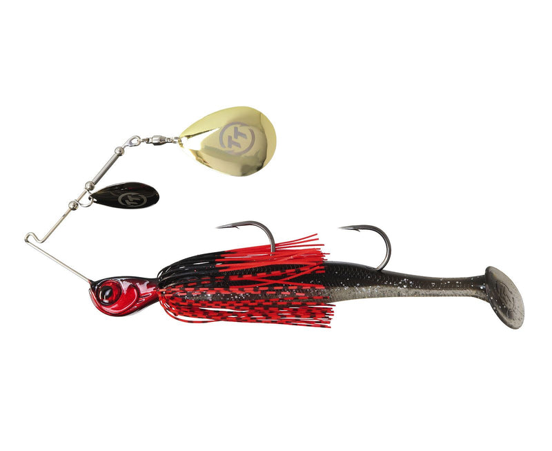 TT Lures 1oz Tornado+ Double Colorado Rigged Spinnerbait Lure - BLOODY NIGHTMARE