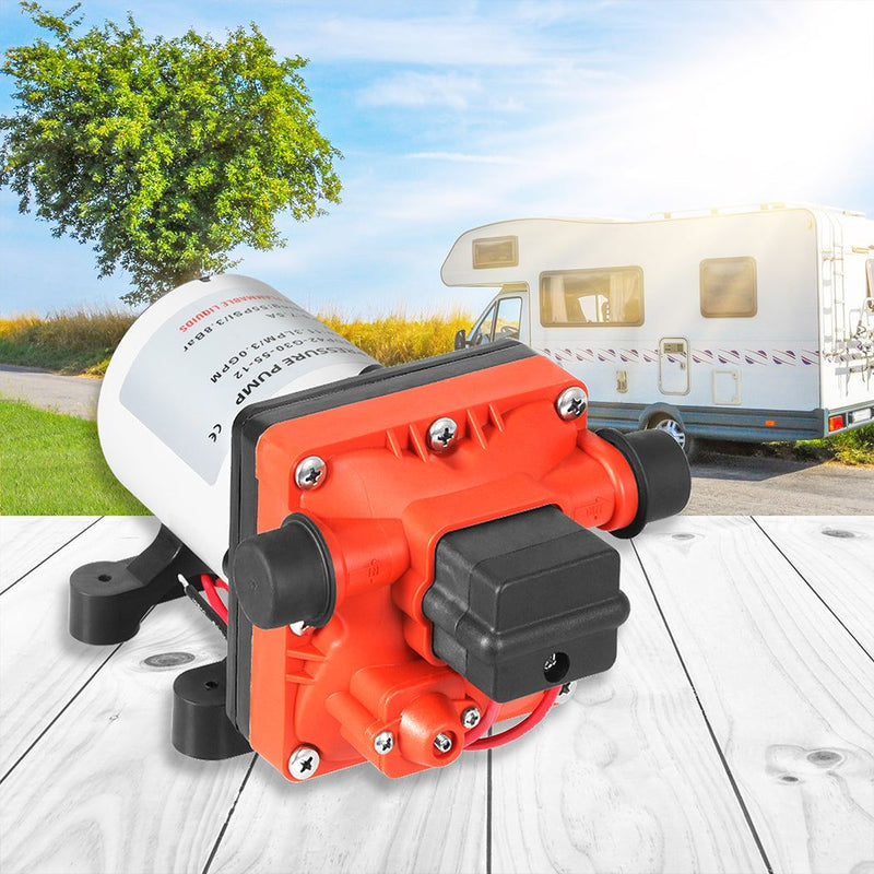 12V Water Pump High Pressure Self-priming Auto Switch Large Flow Caravan Boat