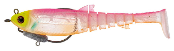 170mm Zerek Flat Shad X Weedless Soft Plastic Swimbait Lure - Orange Belly Trout