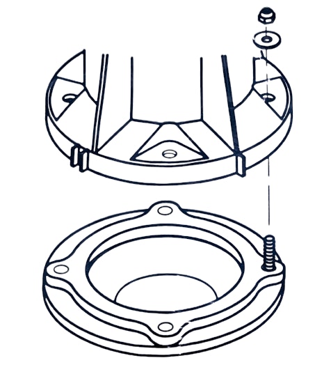 Dometic 385310063 Floor Flange Seal Kit For Pedal-Flush Toilet