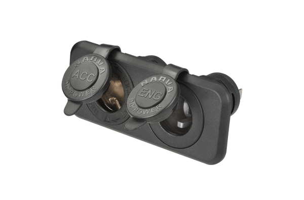 NARVA Flush Mount ACC/ENG Socket Black 81141BL