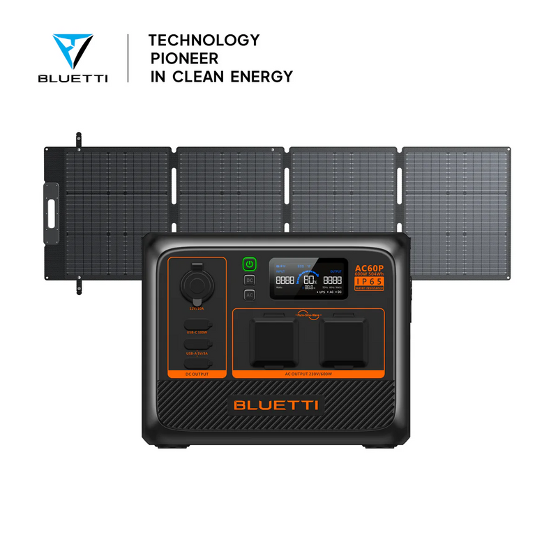 BLUETTI AC60P Portable Power Station | 600W 504Wh