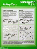 Surecatch 140 Piece Assorted Fishing Hook Pack in Tackle Box