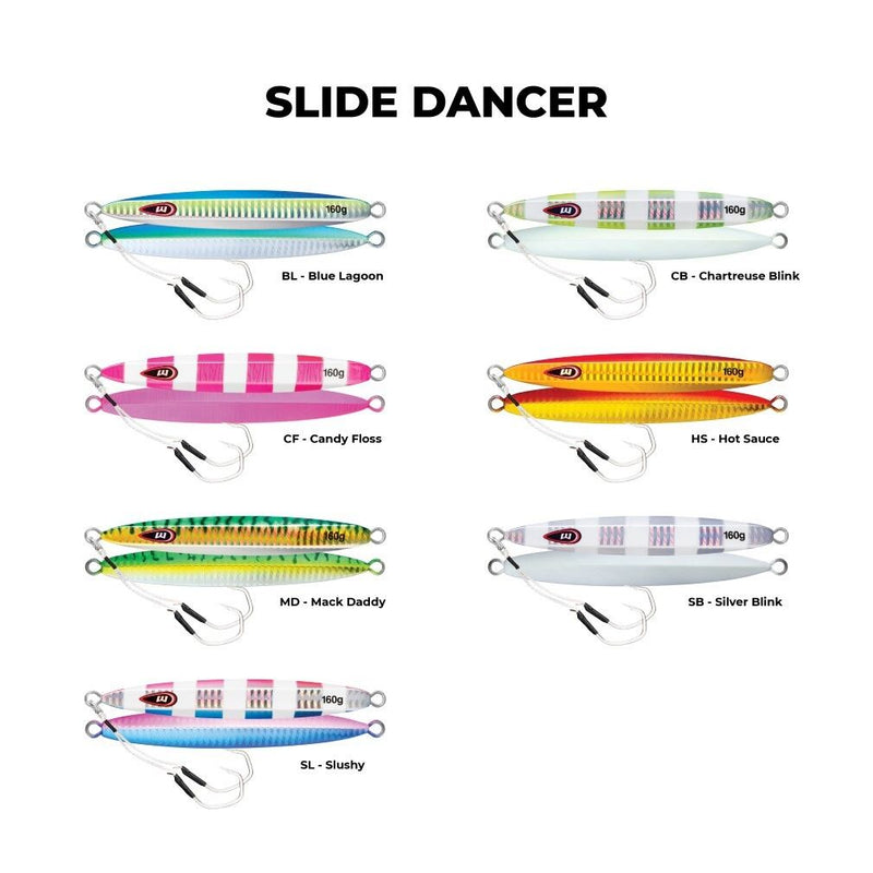 160gm Williamson Slide Dancer Rigged Asymmetrical Jig Lure