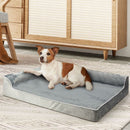 Pawz Orthopedic Dog Bed Memory Foam Cushion Cat Calming Mattress Washable M Grey