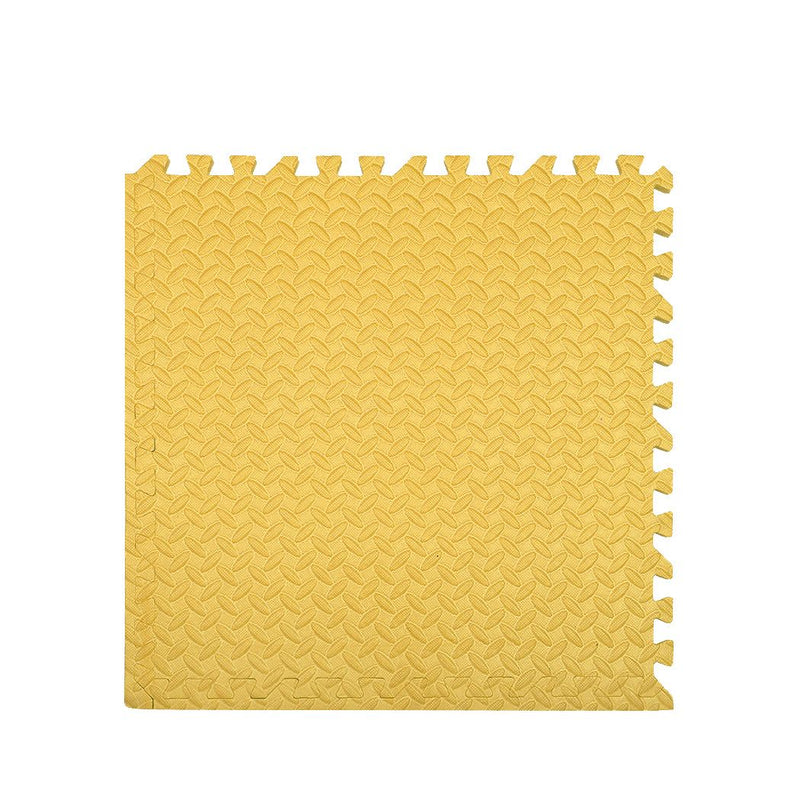 Bopeep EVA Foam Kids Play Mat Floor Kid Crawling Interlocking Home Yellow 60x60