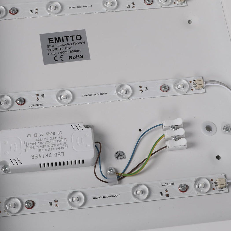 Emitto 3-Colour Ultra-Thin 5cm LED Ceiling Light Modern Surface Mount 36W