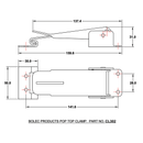 Roof Clamp & J Hook For Pop-Top White (2 Part)