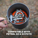 Ultralight Portable Backpacking Gas Stove 7165 BTU Camp Burner Silver