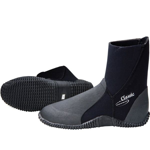 Mirage Classic Zipless Black Super Stretch Neoprene Water Sports Boot