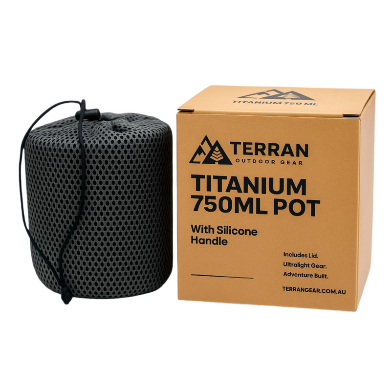 TERRAN Titanium Pot with Silicone Handle 750ml
