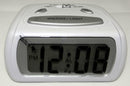 LCD Alarm Clock WHITE