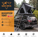 San Hima Kalbarri Lite Rooftop Tent Hardshell With Ladder Grey Camping 4WD 4x4