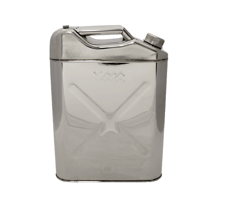 2 X 20L STAINLESS STEEL JERRY CAN