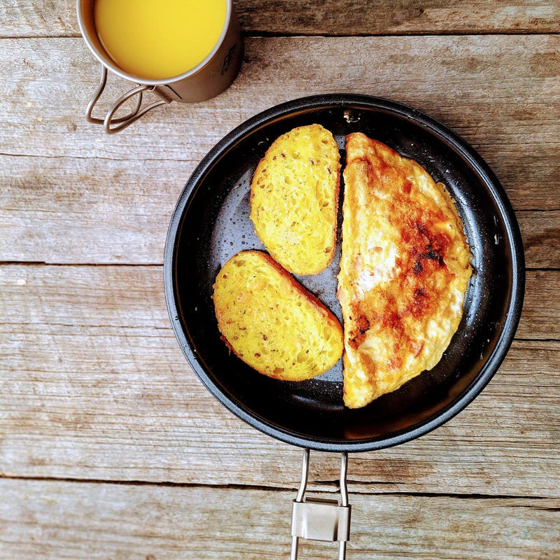 TERRAN Titanium Frying Pan - Ceramic Coated and Foldable