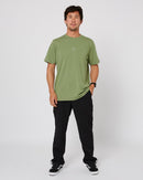 Follow Stitched Tee Olive