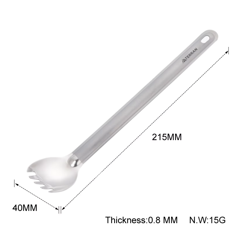 TERRAN Titanium Backpacking Starter Kit (Pot, Mug and Spork)