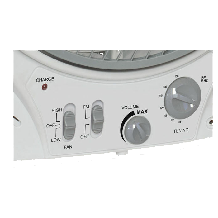 Fantastic 12v 5 in 1 portable fan with FM