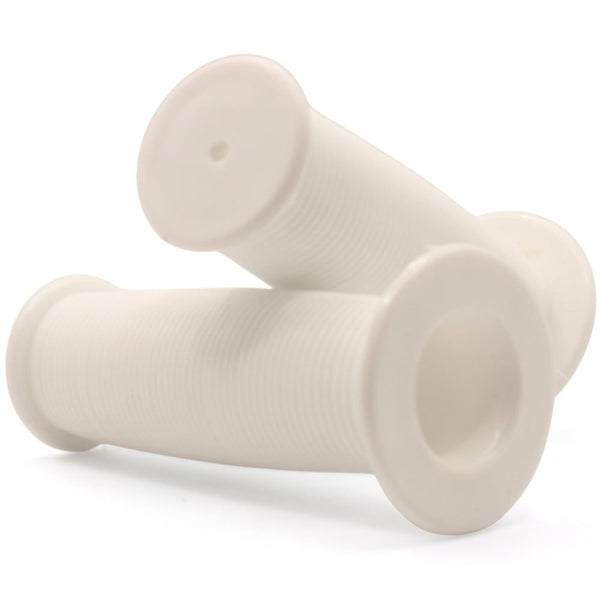 Bikelane 95mm Kids Bike Mushroom Handlebar Grip Pair (White)