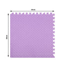 Bopeep EVA Foam Kids Play Mat Floor Kid Crawling Interlocking Home Purple 60x60