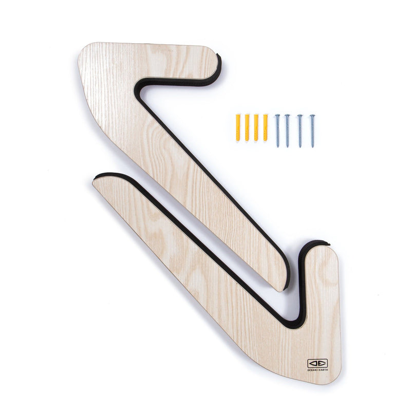 Ocean & Earth Shortboard Timber Indoor Single Surfboard Wall Rack
