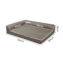 Pawz Orthopedic Dog Bed Memory Foam Cushion Cat Calming Mat Washable XXL Coffee