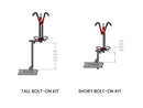 Gripsport Van-Rack 4-Bike Tilting/Standard/Tall Bolt-on Kit