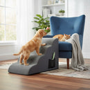 Pawz 4 Steps Pet Stairs for Bed Sofa Dog Ramp High Density Foam Non-Slip Ladder