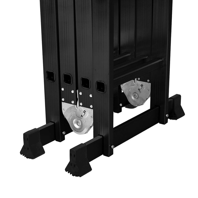 Traderight Multi Purpose Ladder Aluminium Folding Platform Extension Step 3.6m
