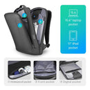 Streamlined Black Minimalist Hard Shell Laptop Backpack