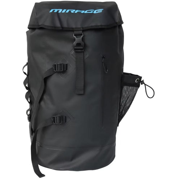 Mirage Deluxe 35-litre Roll-Top PVC Dry Bag Backpack Black
