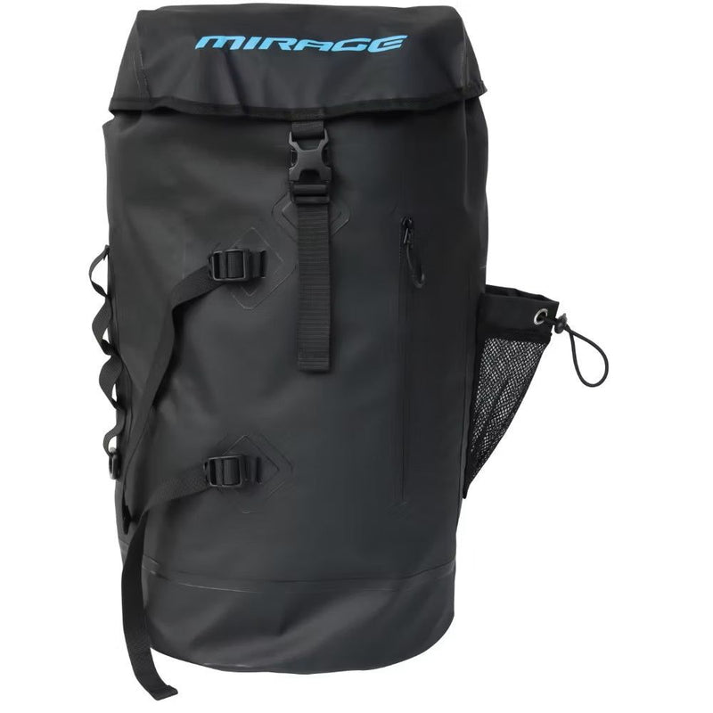 Mirage Deluxe 35-litre Roll-Top PVC Dry Bag Backpack Black