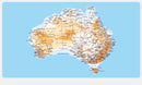 Picnic Table Australia Map Sticker 768mm x 421mm