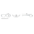 Tonic Wave Polarised Sunglasses with Glass Blue Mirror Lens and Black Frame