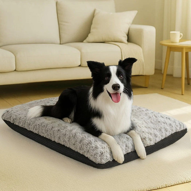Pawz Pet Bed Dog Calming Soft Warm Plush Mattress Comfy Removable Washable Cover