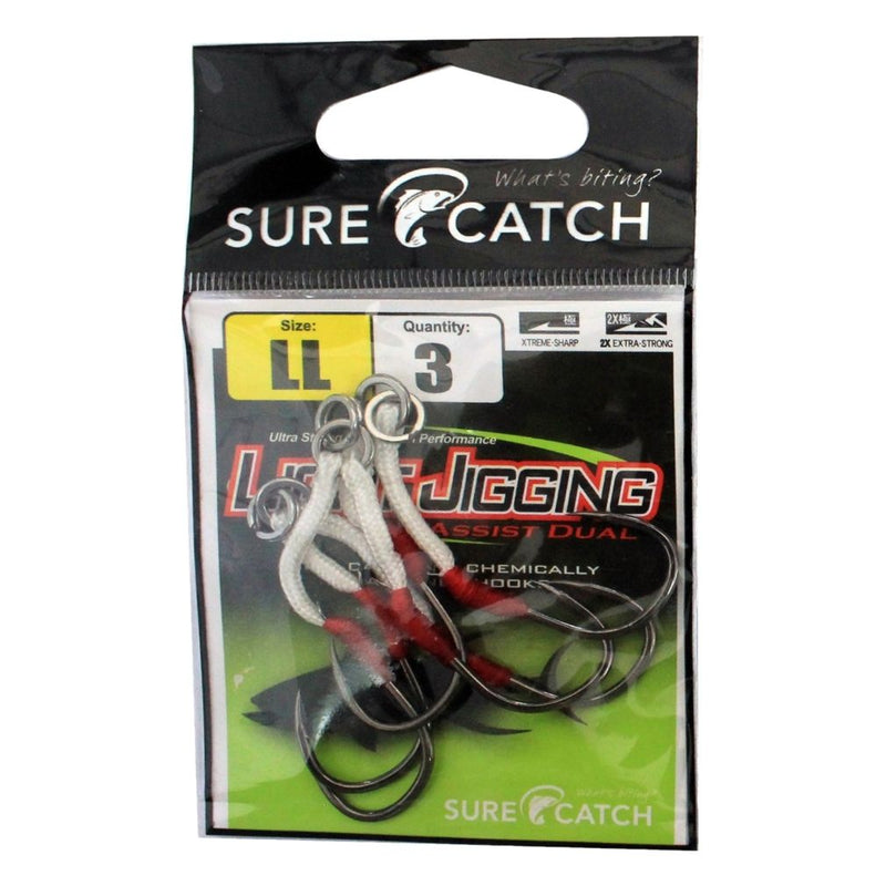 3 Pack of Extra Large Surecatch Light Jigging Assist Hooks