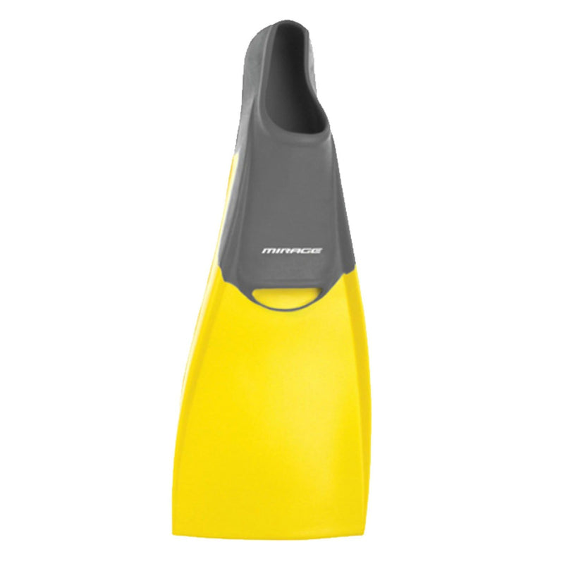 Mirage Deluxe Yellow Rubber Floatable Swim Flipper Fins Sizes Baby to ML (7-9)
