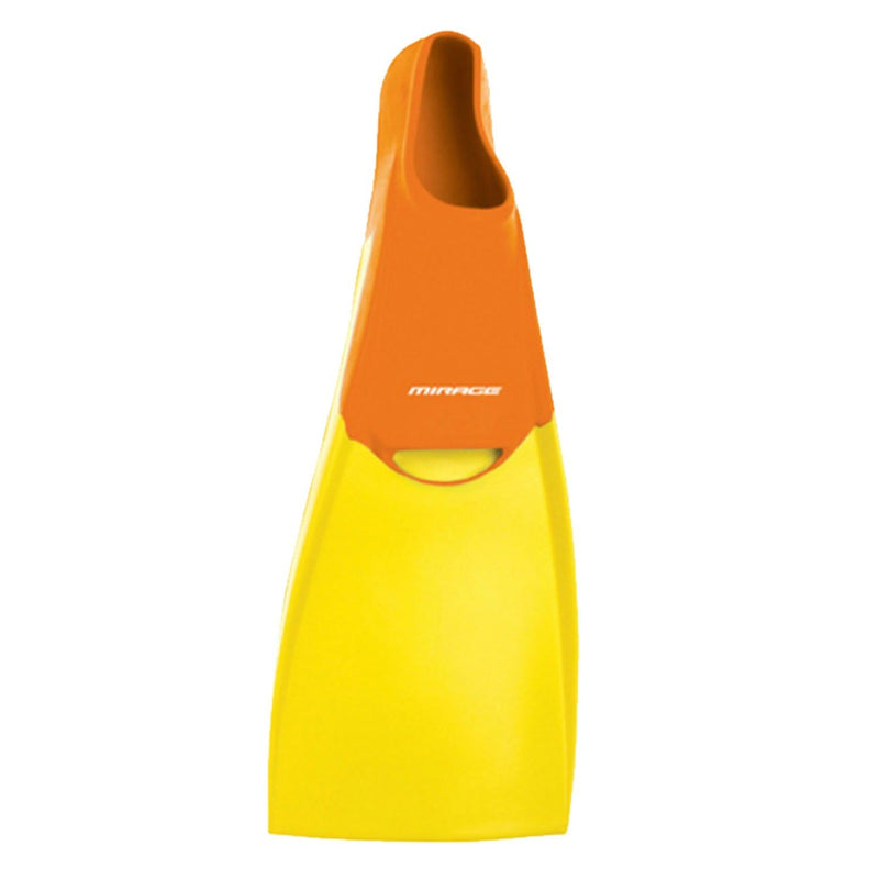 Mirage Deluxe Yellow Rubber Floatable Swim Flipper Fins Sizes Baby to ML (7-9)