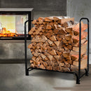 Firewood Storage Rack Fireplace Tool Wood Holder 300kg Heavy Duty 123X33X126cm