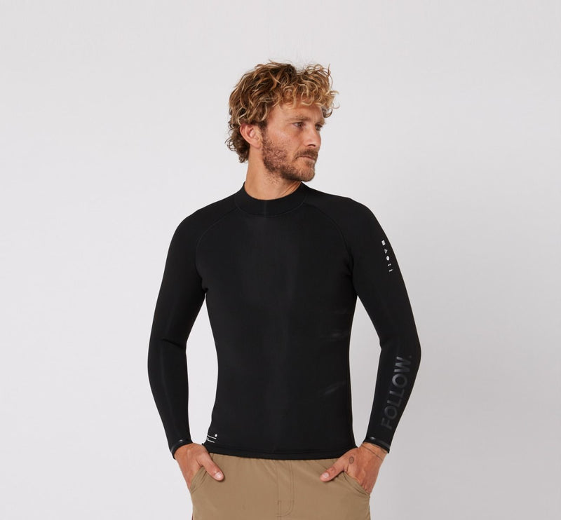 Follow P1 2mm Wetty Top Black