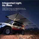 San Hima 180 Degree Awning Free-Standing Car Camping 4x4 Awning With L Brackets