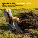 Bunker Indust 150CM Square Shovel Heavy Duty Fit Garden Digging Offroad Recovery