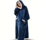 Oversized Flannel Wearable Blanket Hoodie